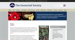 Desktop Screenshot of gesneriadsociety.org