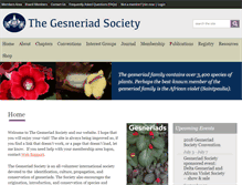 Tablet Screenshot of gesneriadsociety.org